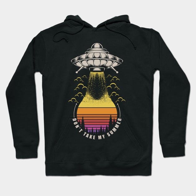 Ufo Retro Hoodie by Design Anbay